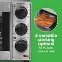Hamilton Beach Sure-Crisp Air Fryer Toaster Oven Combo, Fits 9 Pizza, 4 Slice Capacity, Powerful Circulation, Auto Shutoff, Stainless Steel (31403)