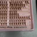 Brown Lash Clusters Kit Natural 300Pcs Wispy Lashes Cluster Eyelash Cluster Extensions Kit C Curve Individual Lashes Extensions Kit For DIY Waterproof & Long Lasting (Light Brown10-16mm)