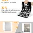 ALKB Death Metal Skeleton Sign - Gothic Halloween Horror Decor for Skull Lovers Gift - 8x12 Inch