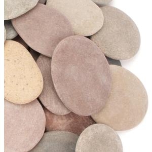 CFKJ [About 31 PCS - 37 PCS](18.5 Pounds) Painting Rocks,3.1""-4.76"" River Rocks,Flat Rocks,Painting Stones,Craft Rocks,Arts Rocks,DIY Rocks