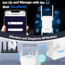 BE3600 Wifi 7 Range Extender, Wifi Extenders Signal Booster for Home, 5.8Ghz/2.4Ghz Dual Band Wi fi Extender with Ethernet Port, Wireless Repeater Amplifier Internet Booster Signal 2500 Sq.Ft.