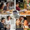 Cute Coasters for Drinks, Vintage Flora Coasters Set of 6, Plant Flowers Round Absorbent Ceramic Stone Coaster with Cork Base, Vintage Outdoor Coster Modern Cool Floral Tea Cup Boho Coaster, 4 inches