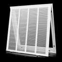 20x20 Return Air Grille [Duct Opening Size],Return Air Vent Cover for Wall Or Ceiling,Steel Return Air Filter Grilles Removable Face/Door for 1 Inch Filters (20"W x 20"H [Duct Opening])