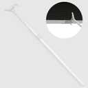 Myshade Telescopic Push Pull Adjustable Draw Rod for Cordless Window Shades Cellular Shades Roller Shades Zebra Blinds 16.5"-29.5"2 Pack White