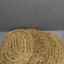 Oval Woven Placemats, Natural Water Hyacinth Placemats Set of 4, Straw Braided Rattan Placemats, 12x16 Inches Plate Chargers Set, Non-Slip Heat Resistant Woven Chargers for Dining Table