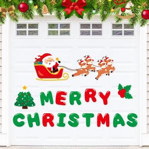 Christmas Garage Door Magnets, Christmas Garage Door Decorations Holiday Refrigerator Fridge Kitchen Decor Garage Door Christmas Decorations