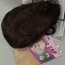 YOUGRACE Dark Brown Wig with Bangs, Wavy Wigs for Women Synthetic Hair Wig for Daily Party Use 26 Inch