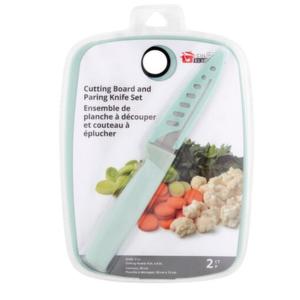 Jacent Culinary Elements Cutting Board and Paring Knife Set, 2 count