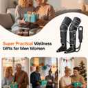ALLJOY Leg Massager for Circulation and Pain Relief FSA, Gifts for Men Women Dad Mom, Leg Massager with Heat and Compression, 2 Heat 5 Modes 4 Intensities 4 Extenders