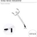 pegboard Hooks, 4inch Heavy Duty Peg Board Organizer Accessories,Metal Hooks for pegboard,peg Board Hooks for Hanging for 1/4" Pegboard Hanging Tools Garage (30 Pack)