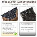 Reddish Brown Mixed Light Brown Curly Wavy Hair Extensions 20 Inch Long Hair Extensions for Women Daily Use(Reddish Brown Mixed Light Brown)