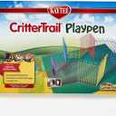 Kaytee CritterTrail Playpen with Mat for Pet Gerbils, Hamsters or Mice Blue Small