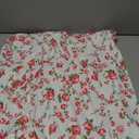Women's Floral White Dress  L Midi