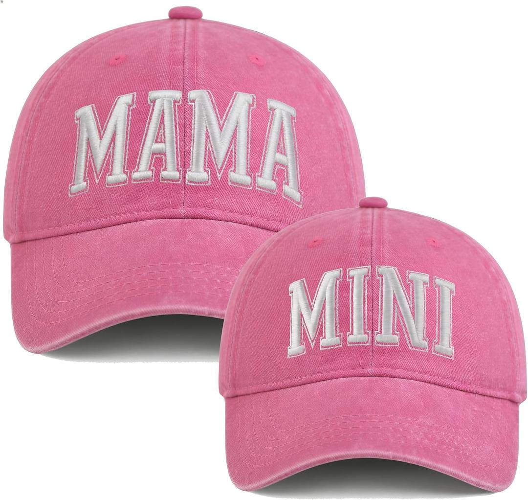 Mommy and Me Outfits Mama and Mini Hats Mothers Day Mom Gifts Baseball Cap Mother Daughter Matching Hat Set