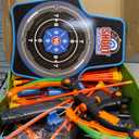 SpringFlower 2 Bow and Arrow Sets with LED Light-up,2 Foam Dart Guns for Kids 5 6 7 8 9 10+ Years Old, Archery Set with Standing Target for Boys & Girl, Ideal Gift (Blue)