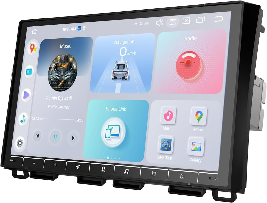 Roadanvi X12 10.2" Head Unit for Toyota Tundra 2014-2021 Wireless Carplay Android Auto WiFi 4G LTE Car Stereo 1280x720 QLED Car Radio Bluetooth Touch Screen GPS Navigation Android 12 4G+64G