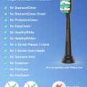 Toothbrush Replacement Brush Heads for Philips Sonicare C1 C2 ProtectiveClean 4100 5100 5300, Electric Sonic Tooth Refill Head Plaque Control, 10 Pack, Black