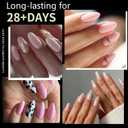 2 x 320Pcs Almond Soft Gel Nail Tips, Natural Almond Short Nails, 16 Sizes Full Cover Acrylic Fake Nails Clear False Nail Extension for Beginner and Professional Home Salon DIY