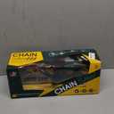 Kids Electric Chainsaw Toy Tool Pretend Play Set with Safety Goggles, Work Gloves | Rotating Chain and Realistic Sound Effects