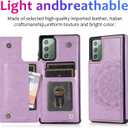 Asuwish Phone Case for Samsung Galaxy Note 20 Glaxay Note20 5G with Screen Protector and Wallet Cover Leather Credit Card Holder Stand Cell Accessories Gaxaly Notes 20s Twenty Not S20 Women Men Purple