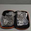 Grommet Tool Kit 1/2 1/4 3/8 Multi-Size Hole Punch, 608 Pcs Heavy Duty Grommets Tool Kit, Eyelets and Grommets for Tarps, Fabric Rings, Leather, Tents, Vinyl, Canvas and so on