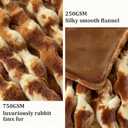 Faux Fur Throw Blanket for Couch, 1000 GSM Cozy Fuzzy Fluffy Soft Plush Thick Bubble Sherpa Blanket for Sofa Bedroom Living Room, Mothers Day Birthday Gifts for Women Home Decor