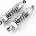 10.5 Chrome Pair Rear Shocks Absorber Suspension Compatible with Honda Rebel 250 CMX250 CMX 250 CA250 1986-2015 Classic Style