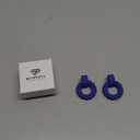 Rectangle Earrings for Women, Acrylic Square Earrings Twisted Geometric Statement Jewelry (Royal Blue Round)