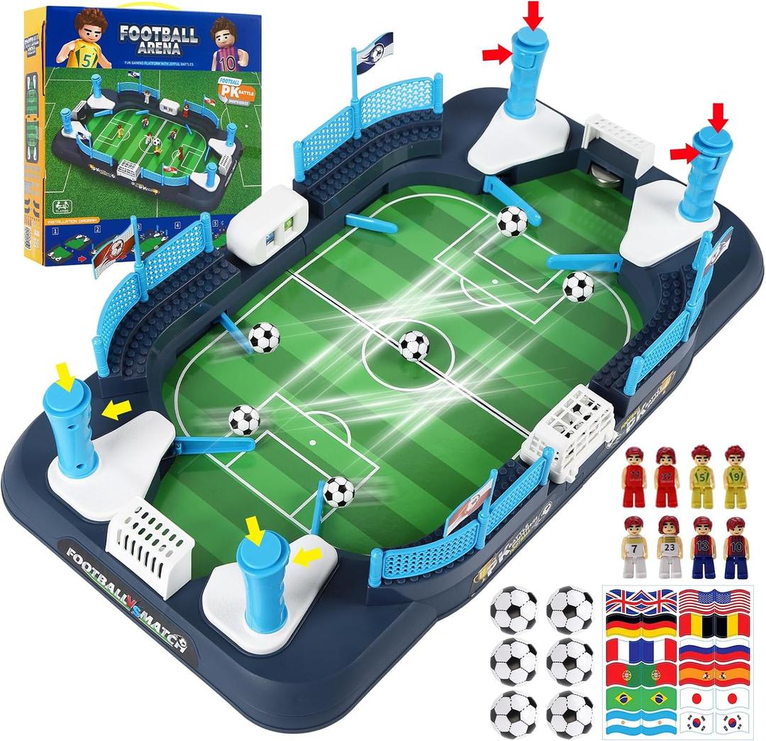 Soccer Board Game for Kids 3-12, Mini Foosball Toy for Boys Girls