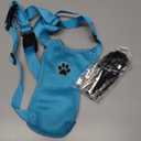 SlowTon Dog Seat Belt Harness for Car, Dog Car Harness Adjustable Mesh Breathable & Dog Seatbelt Safety Tether with Elastic Bungee for Small Medium Large Pets(Light Blue, Double Clip, L)