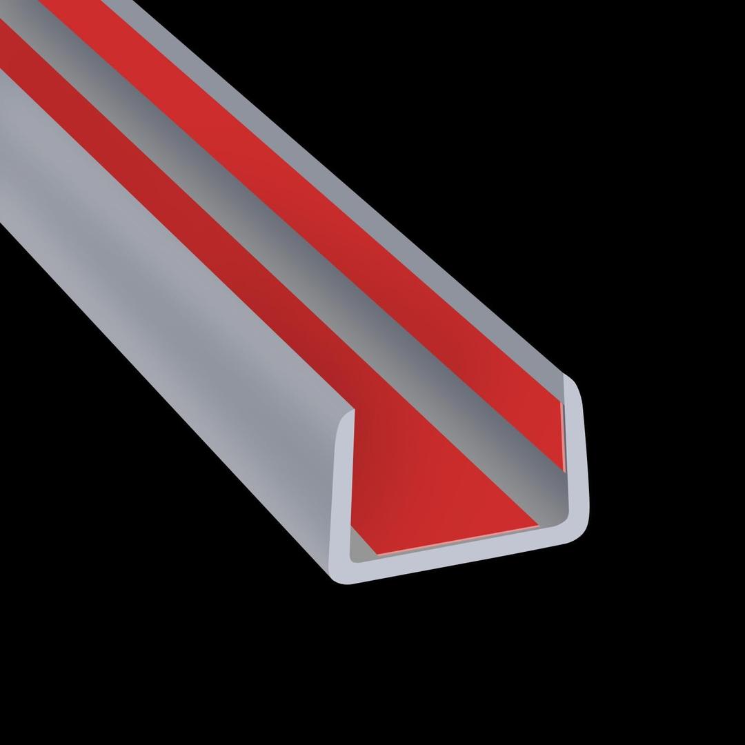 Rubber Edge Trim, Flexible Edge Banding, 3/4"(19mm) U Channel Furniture Edge Protector, Self Adhesive Edge Guards for Plywood, Wood, Glass Parts, 20Ft, Grey Color (Gray)