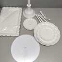 EI 7pcs Cake Stand ThreeTier Cupcake Stands Appetizer Trays Dessert Table Display Set Multiple Styles Candy Fruit Display Tower for Birthday Party Wedding Anniversary Baby Shower