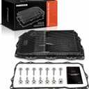 A-Premium Transmission Oil Pan with Gasket & Drain Plug Compatible with Ram 1500 2500 3500 & Jeep Grand Cherokee & Dodge Charger, Challenger, Charger & Chrysler 300, 8-Speed Automatic Transmission