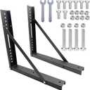 17 x 17 Inch Truck Toolbox Mounting Kit, Black