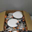 FREELICHT 24 Pack 5/6 Inch LED Can Lights with Night Light, 2700K/3000K/4000K/5000K/6000K Selectable Flat Retrofit Recessed Lighting, 10W=110W, 1000LM, Dimmable - ETL & FCC