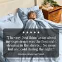 Miracle Made Breathable Cotton Bed Sheets, 4-Piece Set Silver-Treated, Soft and Cool-to-the-Touch Lightweight Bedding Designed for Hot Sleepers Full Size, Sky Blue