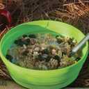 2 x Ecoart Silicone Expandable Collapsible Bowl for Travel Camping Hiking, Blue (1 Pack)