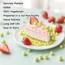 Edible Green Pearl Sprinkles,130g,Bright Green Pearls,Light Spring Sugar Pearls Mix Size Sprinkle for Cake Decorating,Baking Edible Candy,Cake Decorations,Cupcake Toppers,Cookie Donuts Ice Cream Toppings,Birthday Party Easter Supplies