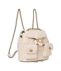 Coach Womens Tabby Backpack With Quilting Washed Grey One Size