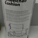 Wheelchair Seat Cushion with Integrated 11 Inch Short Armrest Pads, Comfort & Pressure Relief, All-in-One Support Coccyx & Back Insert (Black)