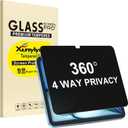 360 4 Way Privacy Screen Protector for iPad Air 11 Inch M4 M3 M2 (8th/ 7th/ 6th Generation, 2026/2025/2024), 360 Degree Anti-Spy Tempered Glass Film, Apple Pencil Support, Case Friendly