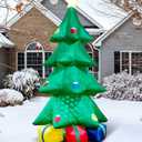TRMESIA 10Feet Inflatable Christmas Tree Decoration Outdoor Indoor Christmas Tree Blow up Decoration Christmas Party Gifts for Children Yard Outdoor Inflatable Tree Cute Display with LED Lights