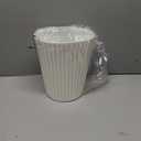 JiatuA Small Trash Can Plastic Wastebasket Round Garbage Container Bin for Bathroom, Kitchen, Bedroom, Home Office, College Dorm, White