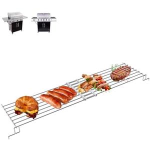 DcYourHome Adjustable Warming Rack for Charbroil 463448021 463450022 463456022 463466522 463352521 463365021 463732623 Grill Parts, Swing Away Grid for Char-Broil Performance 3/4-Burner Gas Grill