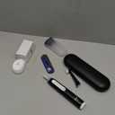 Oral-B iO Deep Clean Rechargeable Electric Powered Toothbrush, Black with iO Series 3 Limited, 2 Brush Heads and Travel Case - Pressure Sensor to Protect Gums - 3 Cleaning Settings - 2 Minute Timer (1 Count (Pack of 1))