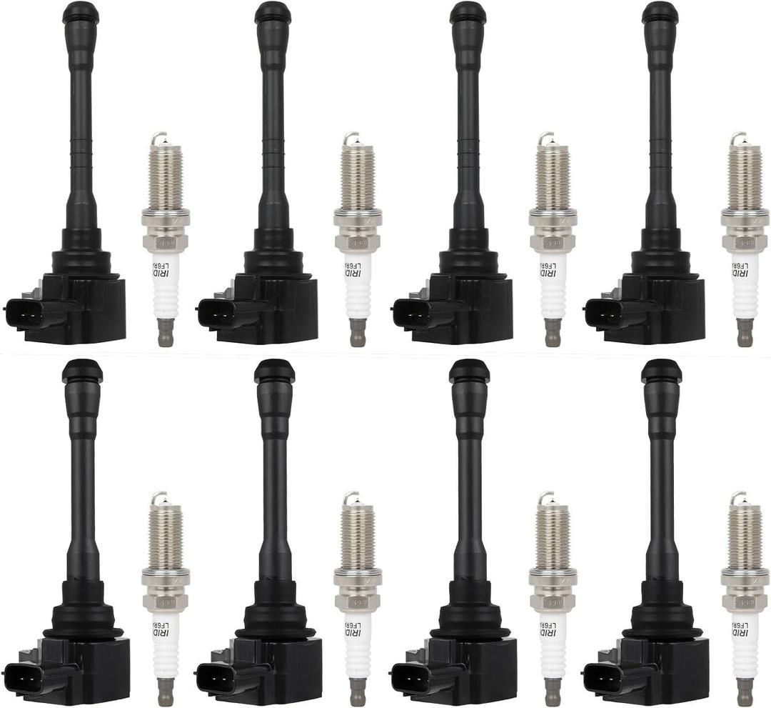 ECCPP 8 ignition coils with 8 iridium Spark Plugs,UF812+ UF813,coils packs,for Nissan TITAN 2017-2020,TITAN XD 2016-2020,NV2500 2018-2020,NV3500 2018-2019C998,GN10880,UF812