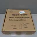 Widespread Bathroom Faucets 3 Hole Brushed Nickel 8 Inch Faucet for Bathroom Sink Vanity RV Farmhouse Double Handles 3 Piece Faucets with Pop Up Drain