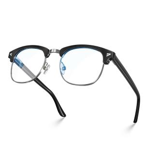 VISOONE Lightweight Blue Light Blocking Glasses Square with Anti Computer Glass