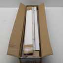 Lotus & Windoware Cordless, 2 Inch Faux Wood Blind, 34" Wide x 60" Long, Window Blinds, Blinds & Shades, Blinds for Indoor Windows, Embossed, Bright White