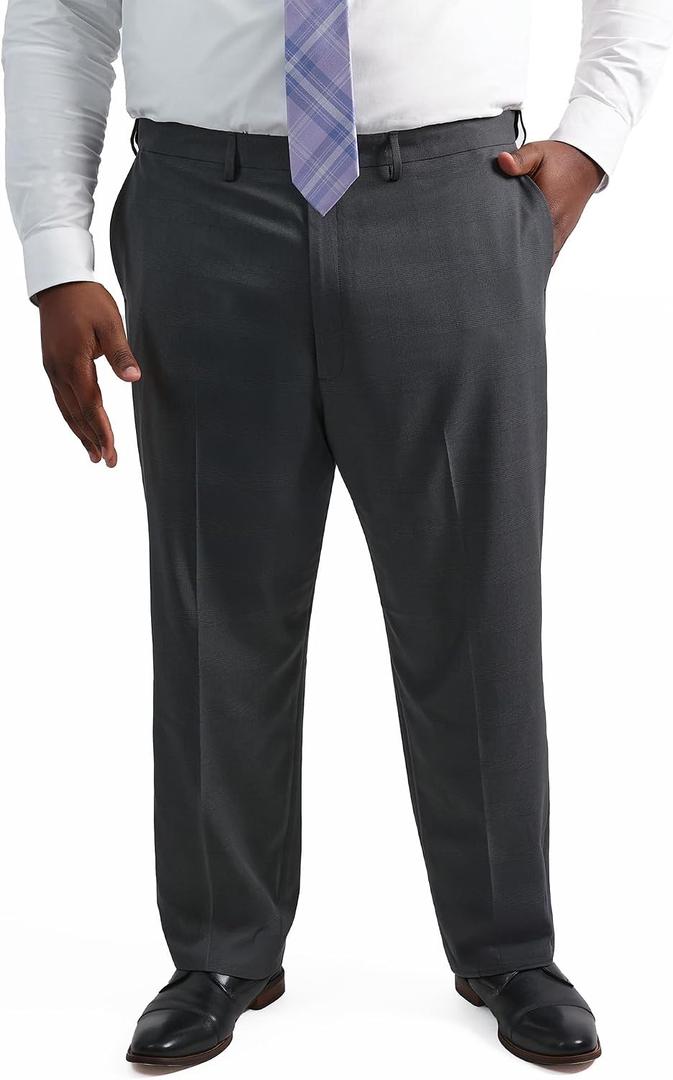 Haggar Men's Big & Tall Classic Fit Premium Comfort Dress Pant, 48W x 32L